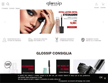 Tablet Screenshot of glossipmakeup.com